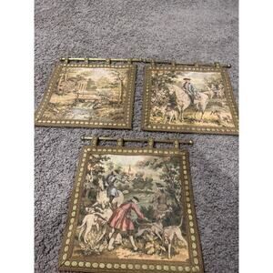 Rosel Erzeugnisse Tapestries (3) with brass rods